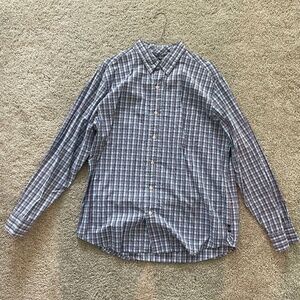 Men’s Chaps Long Sleeve Button Down Shirt, Size L